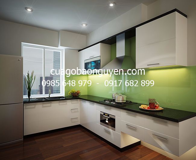Tủ bếp gỗ công nghiệp M3
